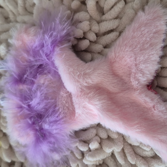 Pink and Purple Mermaid Tail Plush Costume For 17" Labubus - Picture 5 of 5